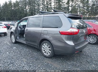 Lot #3054262413 2015 TOYOTA SIENNA XLE/LIMITED