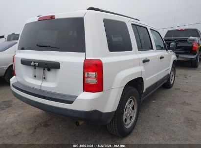 Lot #3035093957 2016 JEEP PATRIOT SPORT