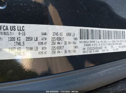 Lot #3037522459 2016 DODGE GRAND CARAVAN SXT