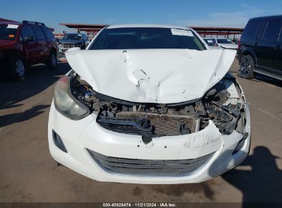 Lot #3053066556 2013 HYUNDAI ELANTRA GLS