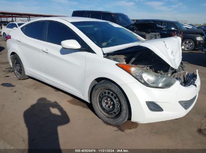 Lot #3053066556 2013 HYUNDAI ELANTRA GLS