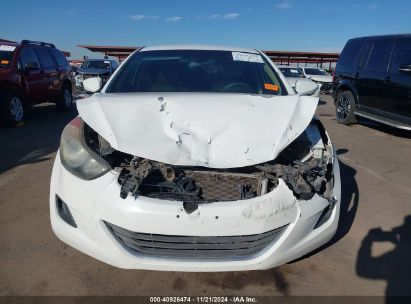 Lot #3053066556 2013 HYUNDAI ELANTRA GLS