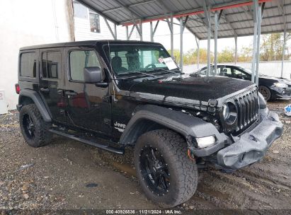 Lot #3051082633 2019 JEEP WRANGLER UNLIMITED SPORT S 4X4