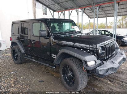 Lot #3051082633 2019 JEEP WRANGLER UNLIMITED SPORT S 4X4