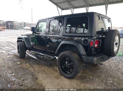 Lot #3051082633 2019 JEEP WRANGLER UNLIMITED SPORT S 4X4