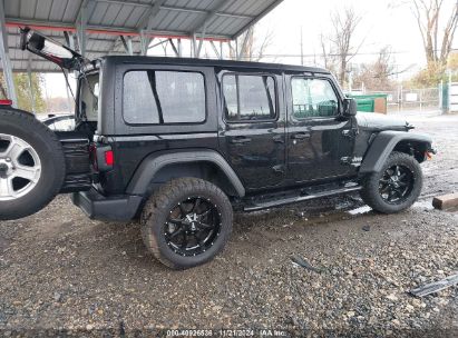 Lot #3051082633 2019 JEEP WRANGLER UNLIMITED SPORT S 4X4