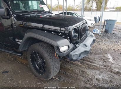 Lot #3051082633 2019 JEEP WRANGLER UNLIMITED SPORT S 4X4