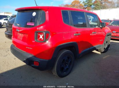 Lot #2992834061 2017 JEEP RENEGADE SPORT 4X4