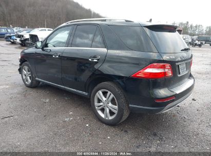 Lot #3050078967 2015 MERCEDES-BENZ ML 350 4MATIC