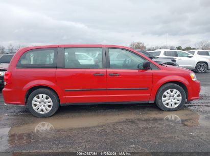 Lot #3007837240 2016 DODGE GRAND CARAVAN AMERICAN VALUE PKG