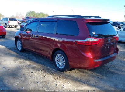 Lot #3034053436 2017 TOYOTA SIENNA XLE 8 PASSENGER