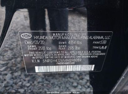 Lot #3035093734 2021 HYUNDAI SONATA LIMITED