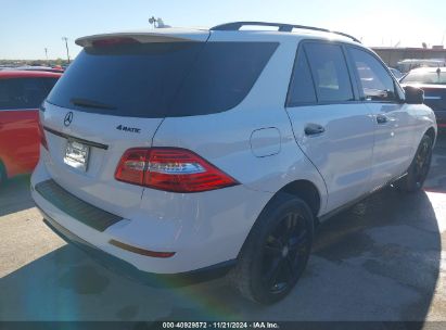 Lot #2995287281 2014 MERCEDES-BENZ ML 350 4MATIC