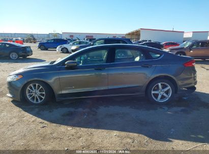 Lot #3053062224 2017 FORD FUSION HYBRID SE