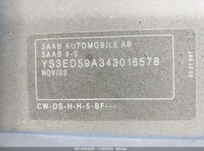 Lot #3007837163 2004 SAAB 9-5 ARC