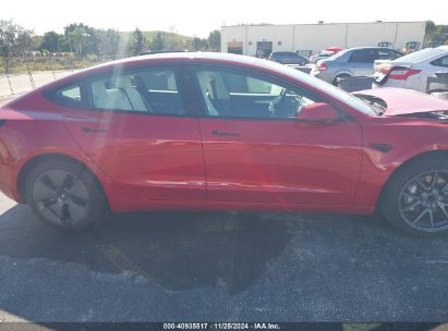 Lot #3034052920 2023 TESLA MODEL 3 REAR-WHEEL DRIVE