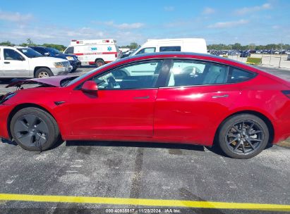 Lot #3034052920 2023 TESLA MODEL 3 REAR-WHEEL DRIVE