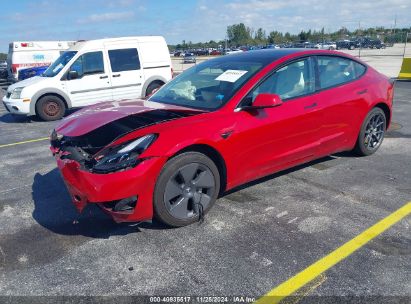 Lot #3034052920 2023 TESLA MODEL 3 REAR-WHEEL DRIVE