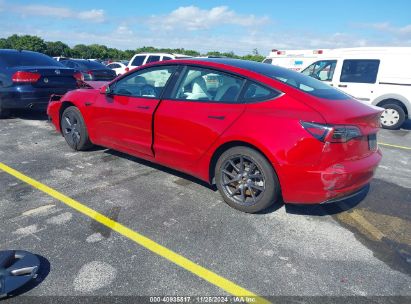 Lot #3034052920 2023 TESLA MODEL 3 REAR-WHEEL DRIVE