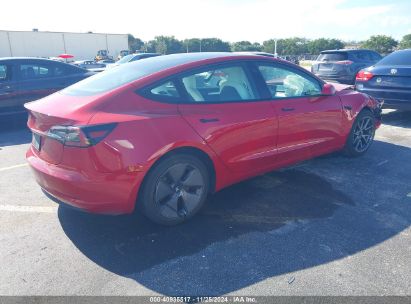 Lot #3034052920 2023 TESLA MODEL 3 REAR-WHEEL DRIVE