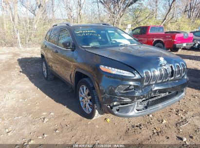 Lot #3034053164 2017 JEEP CHEROKEE LIMITED 4X4