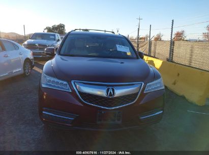 Lot #3035093639 2014 ACURA MDX TECHNOLOGY PKG W/ENTERTAINMENT PKG