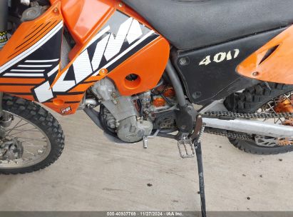 Lot #3035090415 2002 KTM 400 EXC