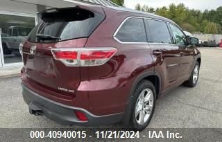 Lot #3034053074 2015 TOYOTA HIGHLANDER LIMITED/LTD PLATINUM