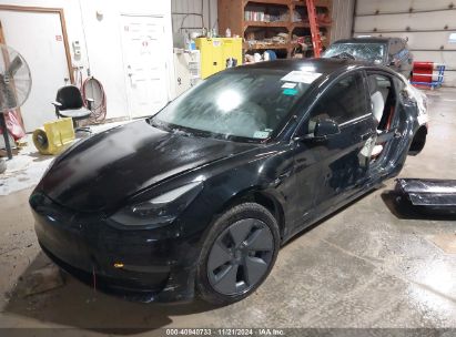 Lot #3035081875 2021 TESLA MODEL 3 STANDARD RANGE PLUS REAR-WHEEL DRIVE