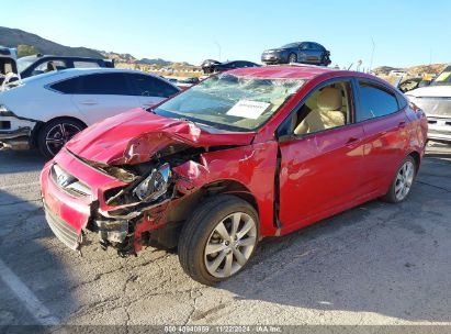 Lot #3035093608 2013 HYUNDAI ACCENT GLS