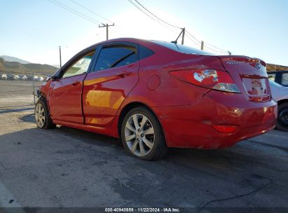 Lot #3035093608 2013 HYUNDAI ACCENT GLS