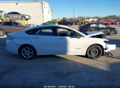 Lot #3053062202 2018 FORD FUSION HYBRID SE