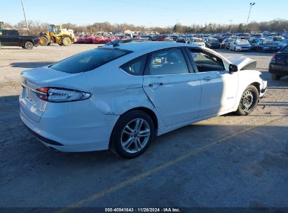 Lot #3053062202 2018 FORD FUSION HYBRID SE