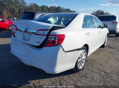 Lot #3056068505 2014 TOYOTA CAMRY HYBRID XLE