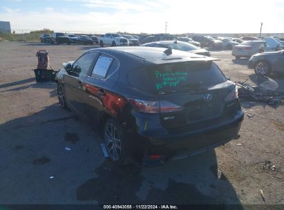 Lot #3067310587 2016 LEXUS CT 200H