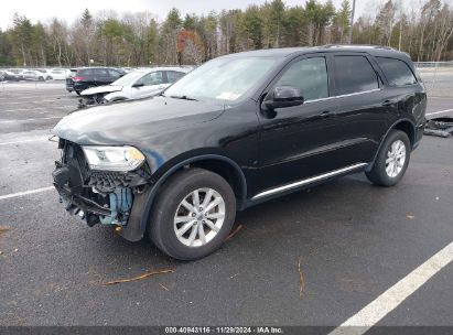 Lot #3034053379 2019 DODGE DURANGO SXT AWD