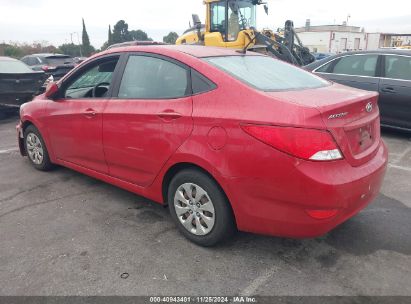 Lot #3035093580 2016 HYUNDAI ACCENT SE