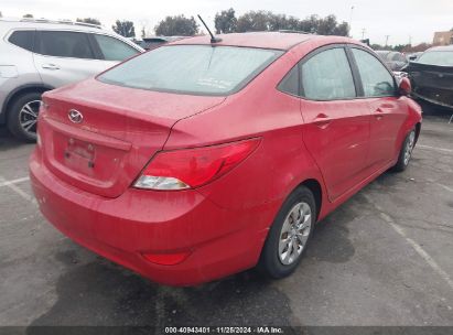 Lot #3035093580 2016 HYUNDAI ACCENT SE