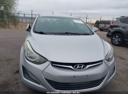 Lot #3035088987 2014 HYUNDAI ELANTRA SE