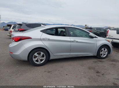 Lot #3035088987 2014 HYUNDAI ELANTRA SE