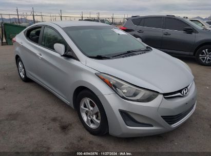 Lot #3035088987 2014 HYUNDAI ELANTRA SE