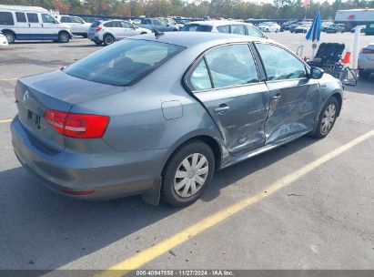 Lot #3034052690 2015 VOLKSWAGEN JETTA 2.0L S