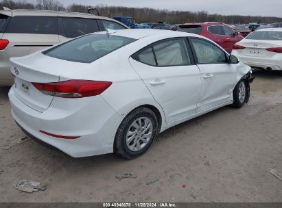 Lot #3034052588 2018 HYUNDAI ELANTRA SE