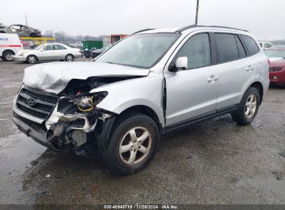 Lot #3053068593 2008 HYUNDAI SANTA FE GLS