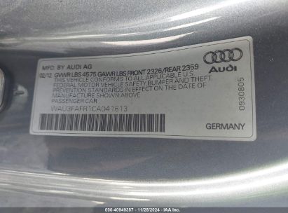 Lot #3034052531 2012 AUDI A5 2.0T PREMIUM