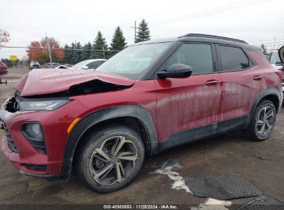 Lot #3050078813 2021 CHEVROLET TRAILBLAZER AWD RS