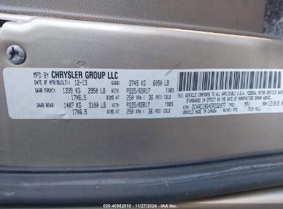 Lot #3056068601 2014 CHRYSLER TOWN & COUNTRY TOURING