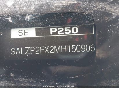 Lot #3053061654 2021 LAND ROVER RANGE ROVER EVOQUE SE