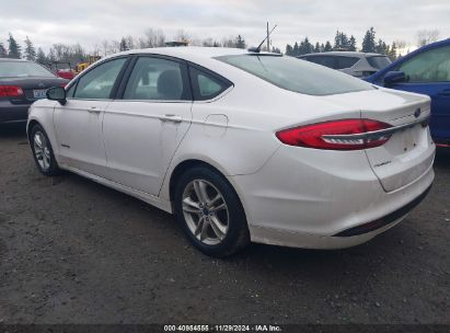 Lot #3050074163 2018 FORD FUSION HYBRID SE