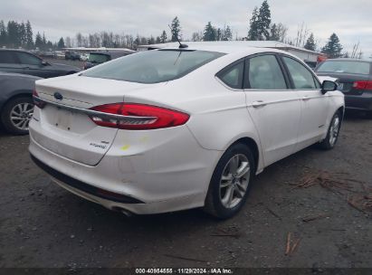 Lot #3050074163 2018 FORD FUSION HYBRID SE